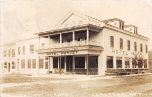 H24/ Constantine Michigan RPPC Postcard c1910 Hotel Harvey Stores  78