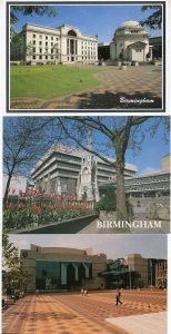 Birmingham Convention Civic Centre Library 3x Postcard s