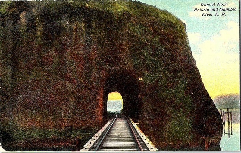 Tunnel No. 3 Astoria and Columbia River R. R. Postcard Standard View Card