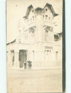 Old rppc BUILDING SCENE Architecture Postcard AB1247