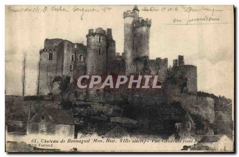 Postcard Old Castle My Bonnaguil