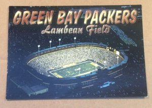 2000 USED  POSTCARD - LAMBEAU FIELD, GREEN BAY PACKERS, GREEN BAY, WISCONSIN 