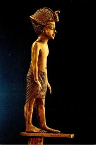 Egyptian Museum Cairo Figure Of The King On A Staff Dynasty XVIII Reign Of Tu...