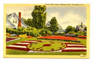 RI - Providence. Roger Williams Park, Floral Clock