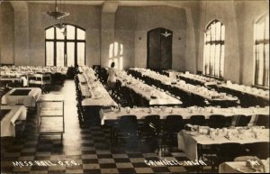 Grinnell Iowa IA Mess Hall OTS Officer Training School Real Photo Vintage PC