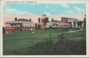 Postcard Virginia Country Club Richmond VA