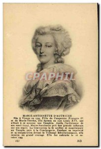 Old Postcard Marie Antoinette d & # 39Autriche