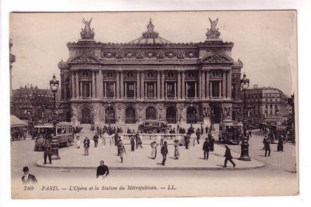 Buses, City Station, Opera, Paris France,