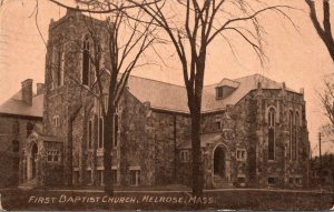Massachusetts Melrose First Baptist Church 1915