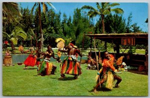 Honolulu Hawaii 1960s Postcard Fijian War Dance