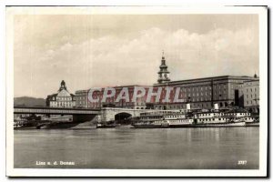 Old Postcard of Linz Donau Boat