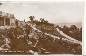Essex Postcard - Cliff Gardens - Leigh on Sea - Real Photograph - Ref ZZ5054