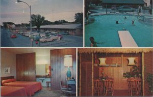 Postcard Conoco Motel Cafe & Service Station Grand Island Nebraska NE