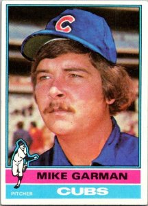 1976 Topps Baseball Card Mike Garman Chicago Cubs sk13365