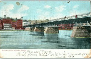 Bridges Postcard Hoverhill Bridge Massachusetts Posted 1910