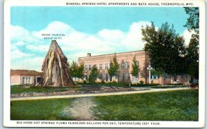 M-35603 Mineral Springs Hotel Apartments And Bath House Thermopolis Wyoming