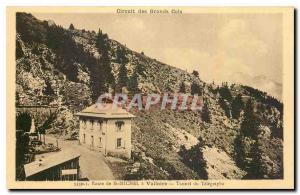 Old Postcard St. Michael's Road tunnel Telegraphe Valloire