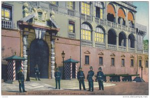 MONACO, 1900-1910's; Le Palais Et La Garde Du Prince