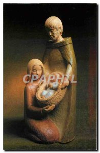 Postcard Statue Modern Motherhood