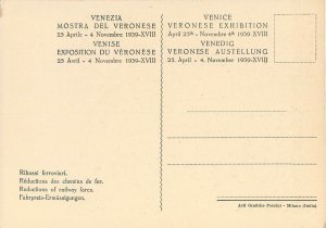 Venice Art Exposition du Veronese Cavaliere S Menna Postcard