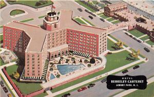 Asbury Park New Jersey 1950s Postcard Hotel Berkeley Carteret