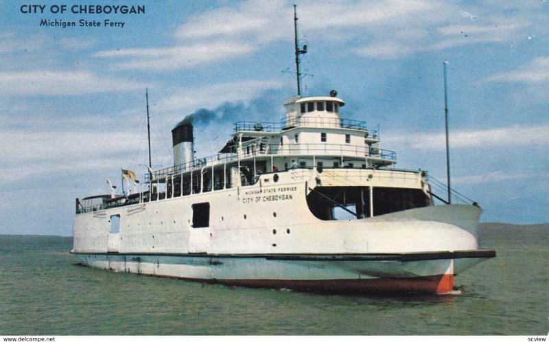 Michigan State Ferry City of Cheboygan , 50-60s