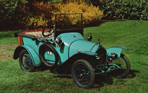 1913 Bebe Peugeot Torpedo Runabout Greenwich Connecticut CT Vintage Postcard