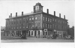 J25/ Ravenna Ohio RPPC Postcard c1910 The Etna House Hotel Building  69