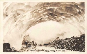 RPPC Ice Cave in Paradise Glacier RAINIER NATIONAL PARK c1930s Vintage Postcard