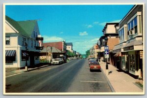 Main Street  Bar Harbor  Maine  Postcard