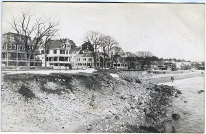 Lynn Swampscott MA Shoreline View Real Photo RPPC Vintage Postcard