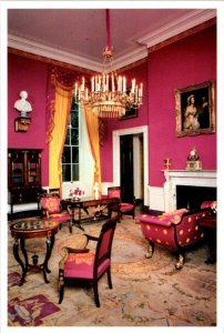 2~4X6 Postcards  Washington, D.C.  THE WHITE HOUSE & RED ROOM VIEW~Shows As Pink