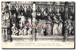 Postcard Old Cathedral of Chartres Circumference Choir XVIs Jesus out of the ...