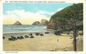 Oregon Arch Rocks Maxwell Point Tillamook Coast Andrews Postcard 22-7246