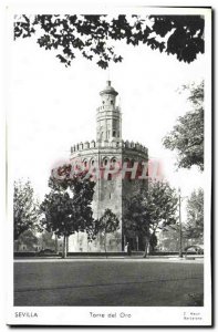 Old Postcard Sevilla Torre Del Oro