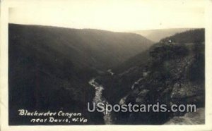 Real Photo - Blackwater Canyon - Davis, West Virginia WV  