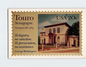 Postcard Touro Synagogue, Newport, Rhode Island