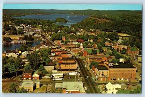 Huntsville Ontario Canada Postcard Bird's-Eye View Exterior 1960 Vintage Antique