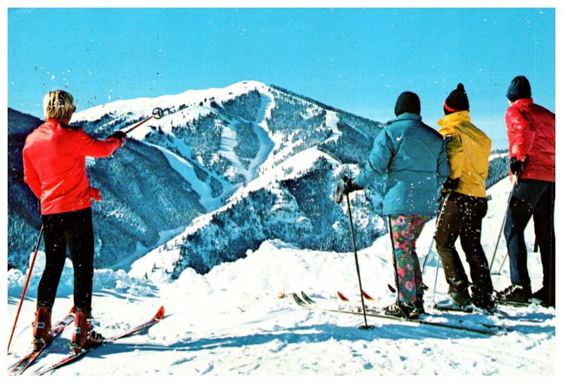 Idaho Baldy Mountain  Skiers attop