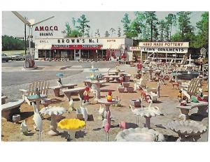 Browns # 1 Amoco Gas Station Souvenirs Pottery Rocky Mount North Carolina