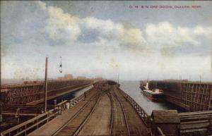 Duluth MN DM&N Ore Docks c1910 Postcard