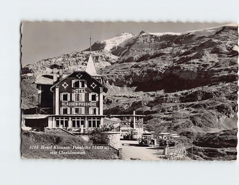 Postcard Hotel Klausen, Passhöhe mit Claridenstock, Klausen, Italy