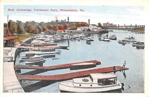 Boat Anchorage, Fairmount Park Philadelphia, Pennsylvania PA  