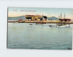 Postcard Agence de la Quarantine Suez Egypt