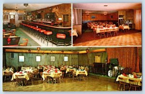 Sheridan Wyoming Postcard Golden Steer Restaurant Multiview 1960 Vintage Antique