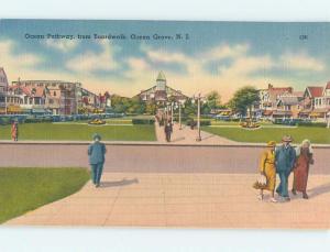 Unused Linen STREET SCENE Ocean Grove New Jersey NJ hp2194