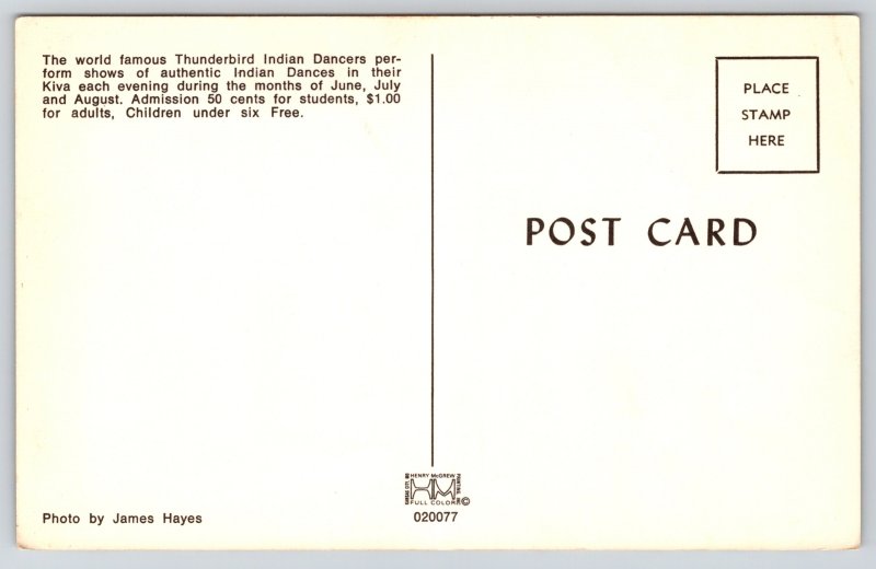 State Banners~Thunderbird Dancers El Paso Hwy Carlsbad NM~Vintage Postcard