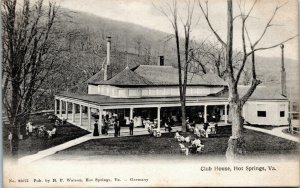 postcard Virginia - Club House, Hot Springs, Va.