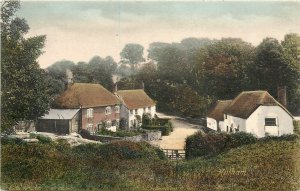 Hulham Exeter UK Postcard C-1910 residence hand colored 24-7292