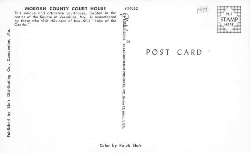 Morgan County Court House Versailles, Missouri USA